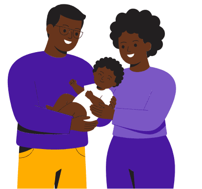 Illustration of a family